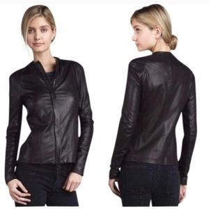 Vince lambskin leather jacket NAVY